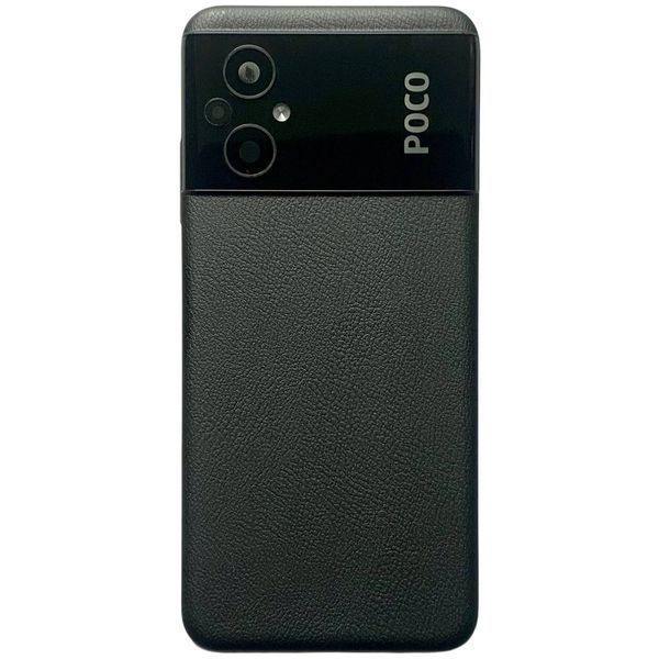 Задня кришка Xiaomi Poco M5 black (зі склом камери) 0712329 фото
