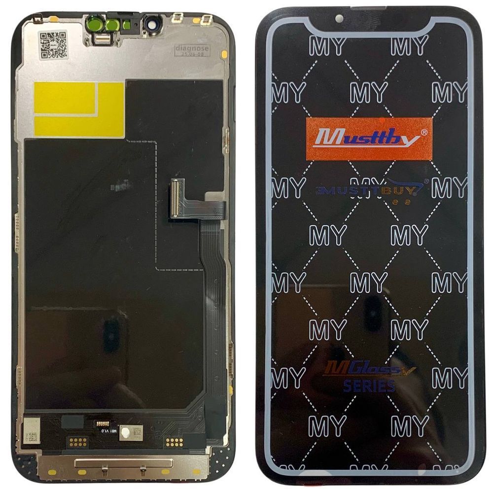 Дисплей для iPhone 13 Pro Max з чорним тачскріном, Musttby SOFT OLED | 120HZ | Прив'язується в 18/26 iOS 648222 фото
