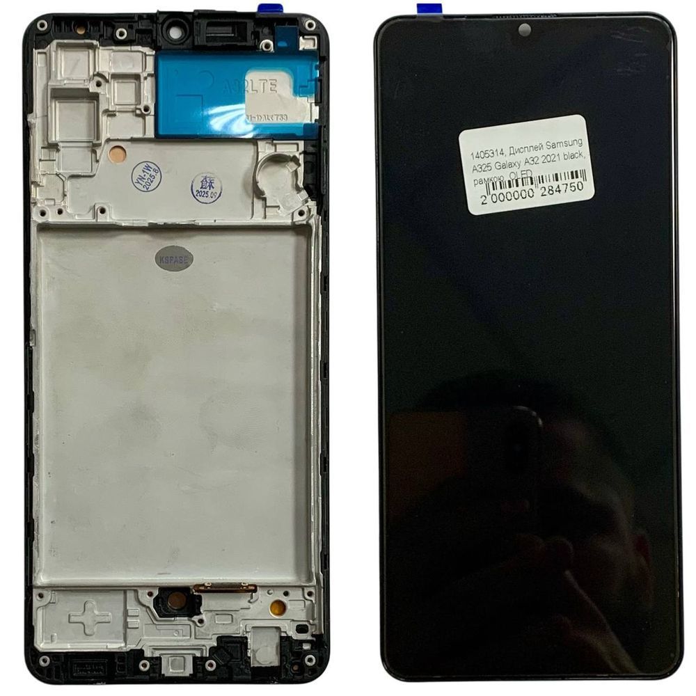 Дисплей для Samsung A325 Galaxy A32 2020 з чорним тачскріном і корпусною рамкою, OLED 35582 фото