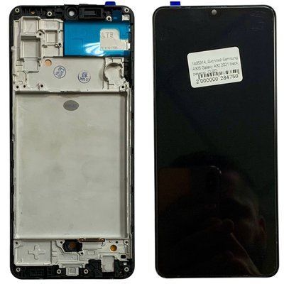 Дисплей для Samsung A325 Galaxy A32 2020 з чорним тачскріном і корпусною рамкою, OLED 35582 фото