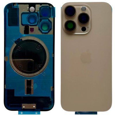 Задня кришка корпусу iPhone 16 Pro Gold (зі склом камери, MagSafe), Original (China) 561065 фото
