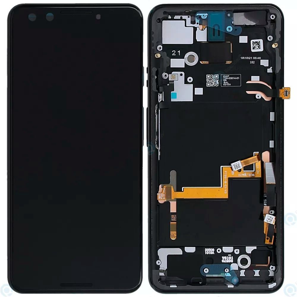 Дисплей для Google Pixel 3 з чорним тачскріномта корпусною рамкою, OLED 779125 фото