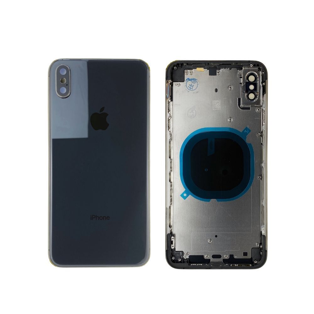 Корпус для iPhone Xs Max Black в зборі з тримачем SIM та кнопками, USA 1408562 фото