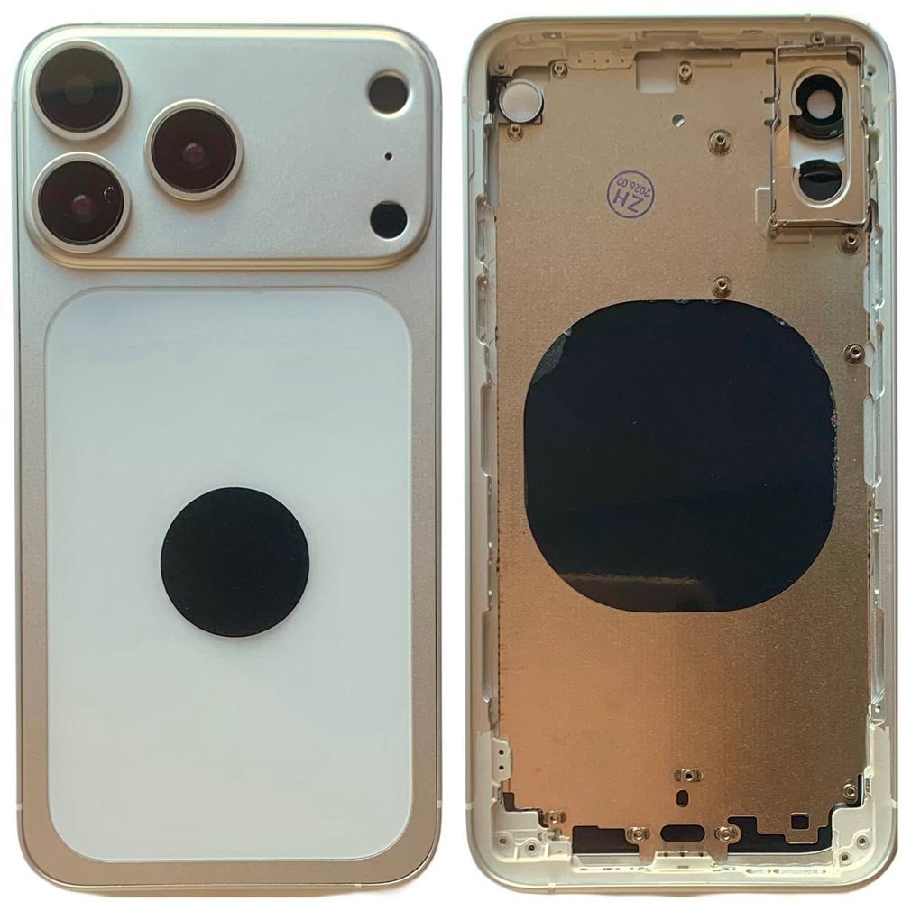 Корпус для iPhone XS в формі iPhone 17 Pro, white 151235 фото