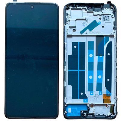 Дисплей для Xiaomi Redmi Note 11 Pro 5G (21091116I, 2201116SG) з чорним тачскріном і корпусною рамкою, OLED 9860636_2 фото