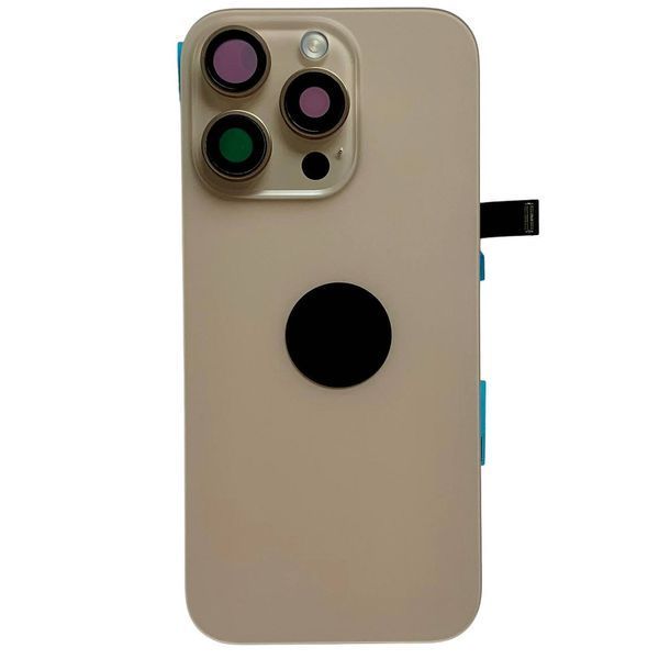 Задня кришка корпусу iPhone 16 Pro Gold (зі склом камери, MagSafe, NFC), Original (China) 561053 фото