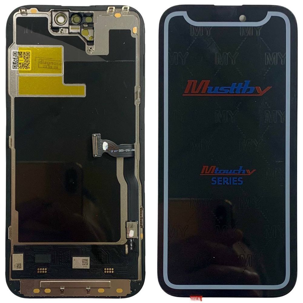 Дисплей для iPhone 14 Pro з чорним тачскріном, Musttby SOFT OLED | 120HZ | Прив'язується в 18/26 iOS 648224 фото