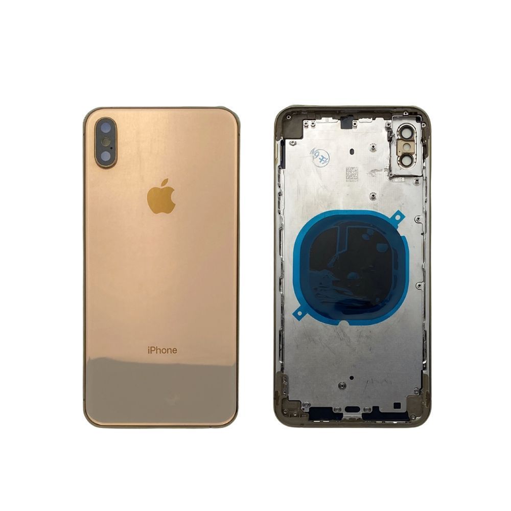 Корпус для iPhone Xs Max Gold в зборі з тримачем SIM та кнопками, USA 1408563 фото