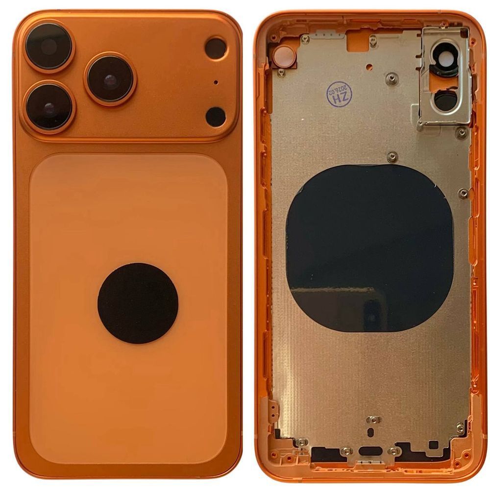 Корпус для iPhone XS в формі iPhone 17 Pro, orange 151234 фото