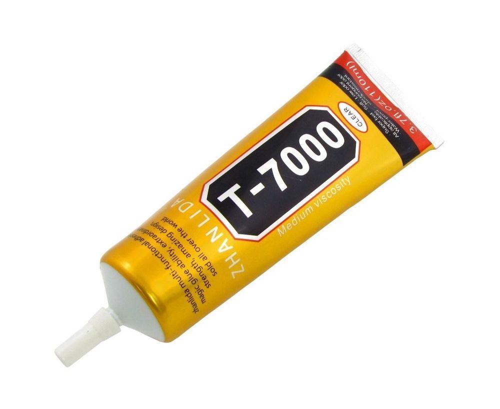 Клей силіконовий T-7000, чорний, 110ml, в тюбику з дозатором 10839 фото