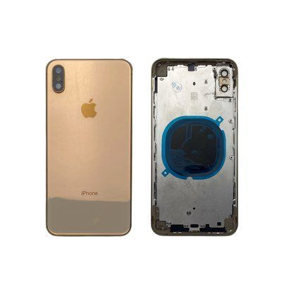 Корпус для iPhone Xs Max Gold в зборі з тримачем SIM та кнопками, USA 1408563 фото