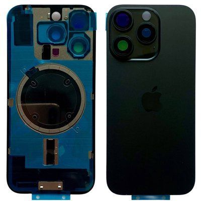 Задня кришка корпусу iPhone 16 Pro Black (зі склом камери, MagSafe), Original (China) 561064 фото