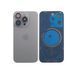 Задня кришка корпусу iPhone 15 Pro Natural Titanium в зборі зі склом камери та магнітами 7372449 фото