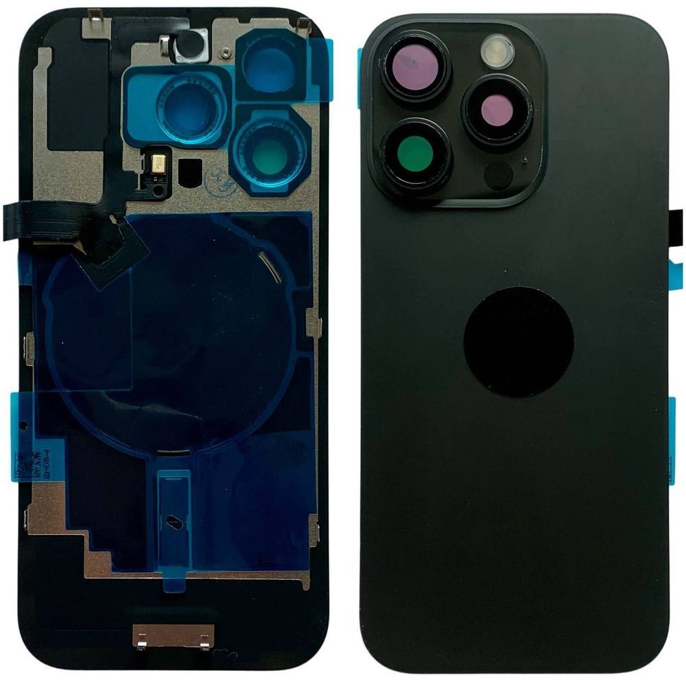 Задня кришка корпусу iPhone 16 Pro Black (зі склом камери, MagSafe, NFC), Original (China) 561051 фото