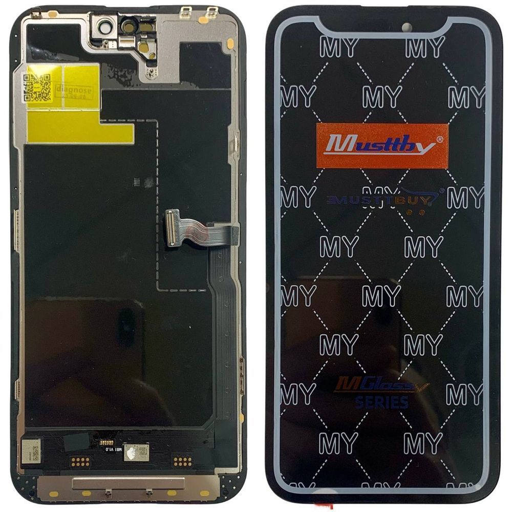 Дисплей для iPhone 14 Pro Max з чорним тачскріном, Musttby SOFT OLED | 120HZ | Прив'язується в 18/26 iOS 648225 фото