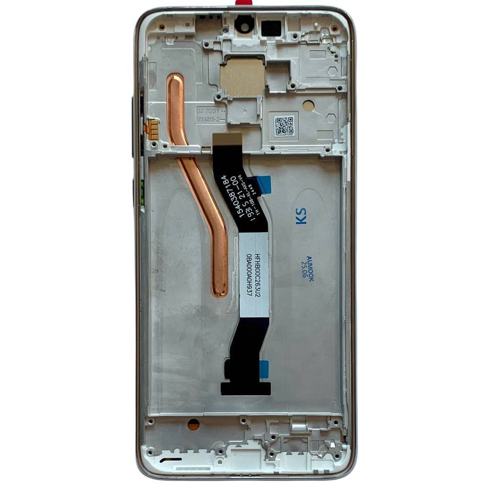 Дисплей для Xiaomi RedMi Note 8 Pro з чорним тачскріном та срібною корпусною рамкою, Original (PRC) 9860729 фото