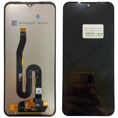Дисплей для UleFone Armor X13 з чорним тачскріном, Original (China) 323530 фото