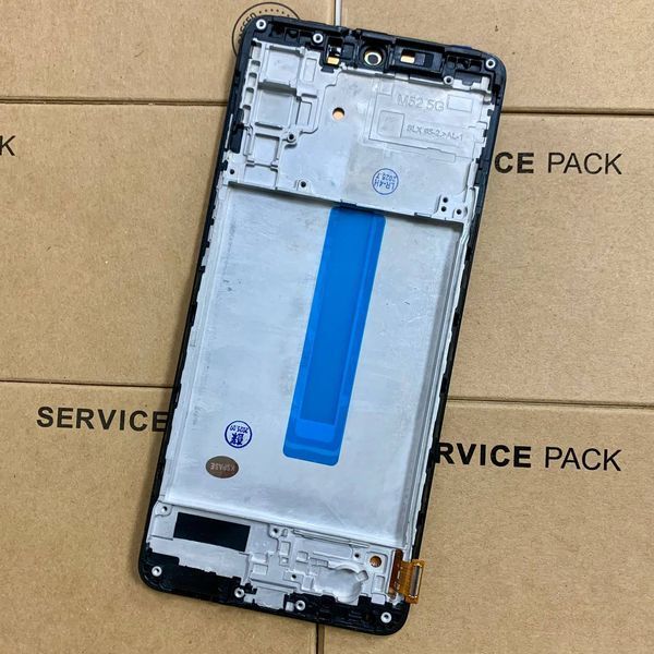 Дисплей для Samsung M526 Galaxy M52 5G з чорним тачскріном та корпусною рамкою, OLED 1405334 фото