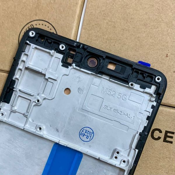 Дисплей для Samsung M526 Galaxy M52 5G з чорним тачскріном та корпусною рамкою, OLED 1405334 фото