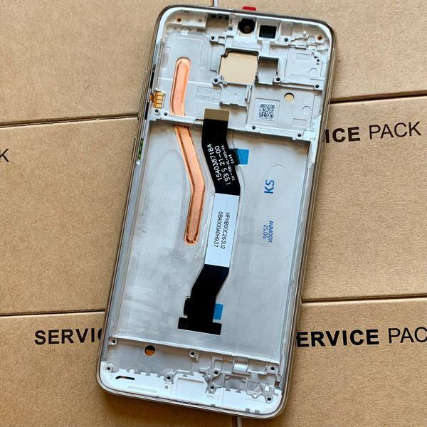 Дисплей для Xiaomi RedMi Note 8 Pro з чорним тачскріном та срібною корпусною рамкою, Original (PRC) 9860729 фото