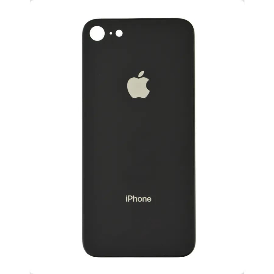 Задня кришка корпусу iPhone 8 Black (великий виріз під камеру), Original (China) 070953 фото
