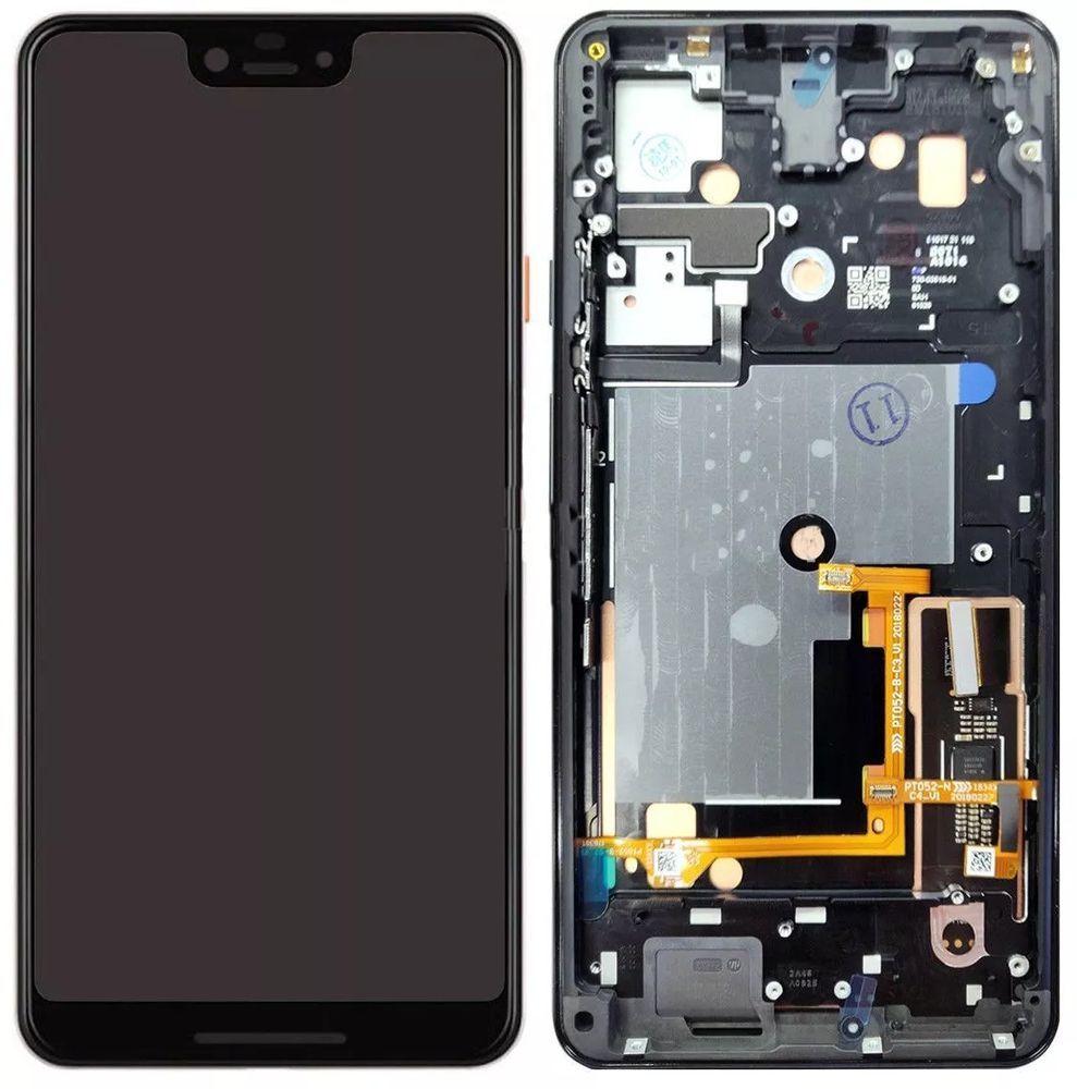 Дисплей для Google Pixel 3 XL з чорним тачскріномта корпусною рамкою, OLED 579734 фото