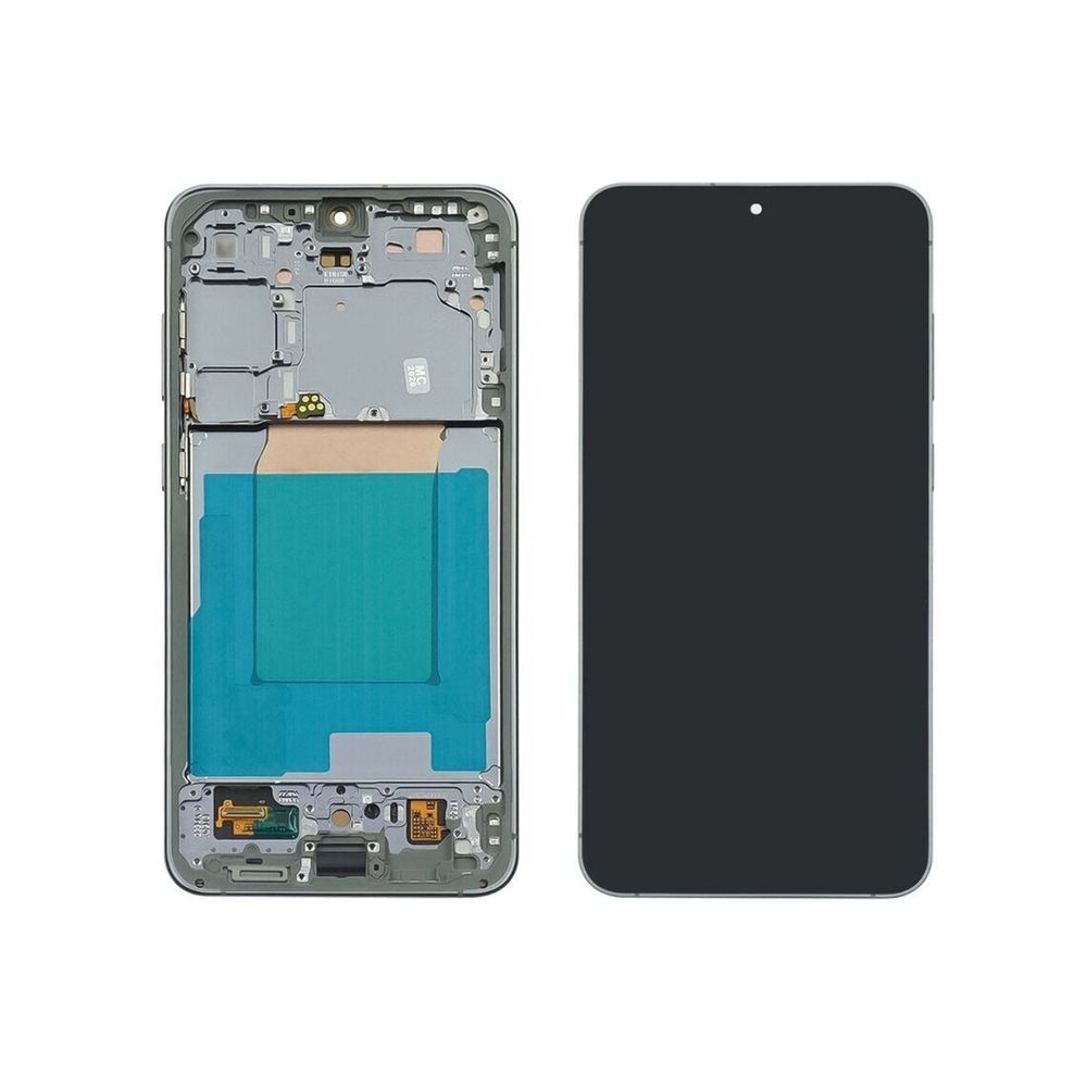 Дисплей для Samsung S731 Galaxy S25 FE з чорним тачскрином та сріблястою корпусною рамкою Original 51078 фото