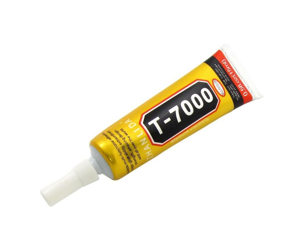 Клей силіконовий T-7000, чорний, 15ml, в тюбику з дозатором 10838 фото