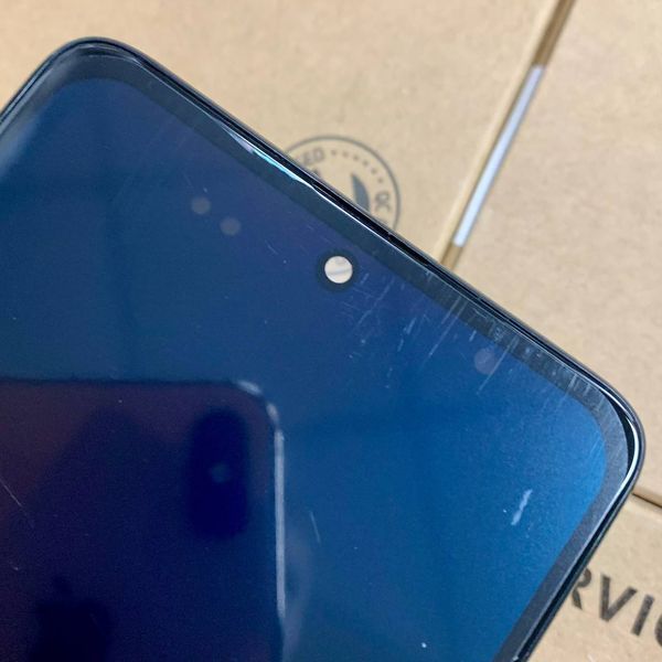 Дисплей для Samsung A515 Galaxy A51 (2020) з чорним тачскріном і корпусною рамкою, OLED (вузькі рамки) 1405283 фото