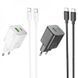 МЗП 2Port Hoco N41 USB+USB-C PD 20W Type-C to Type-C white 37974_1 фото 2