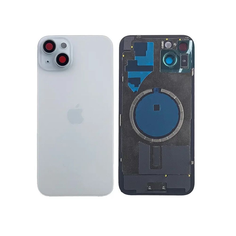 Задня кришка корпусу iPhone 15 Plus Blue в зборі зі склом камери та магнітами 5489863 фото