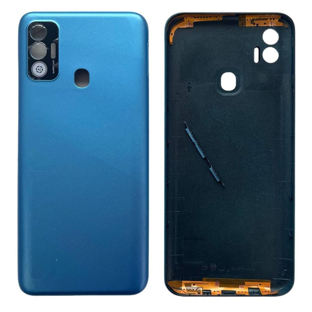Задня кришка Tecno Spark 7 blue (без скла камери) 097613 фото