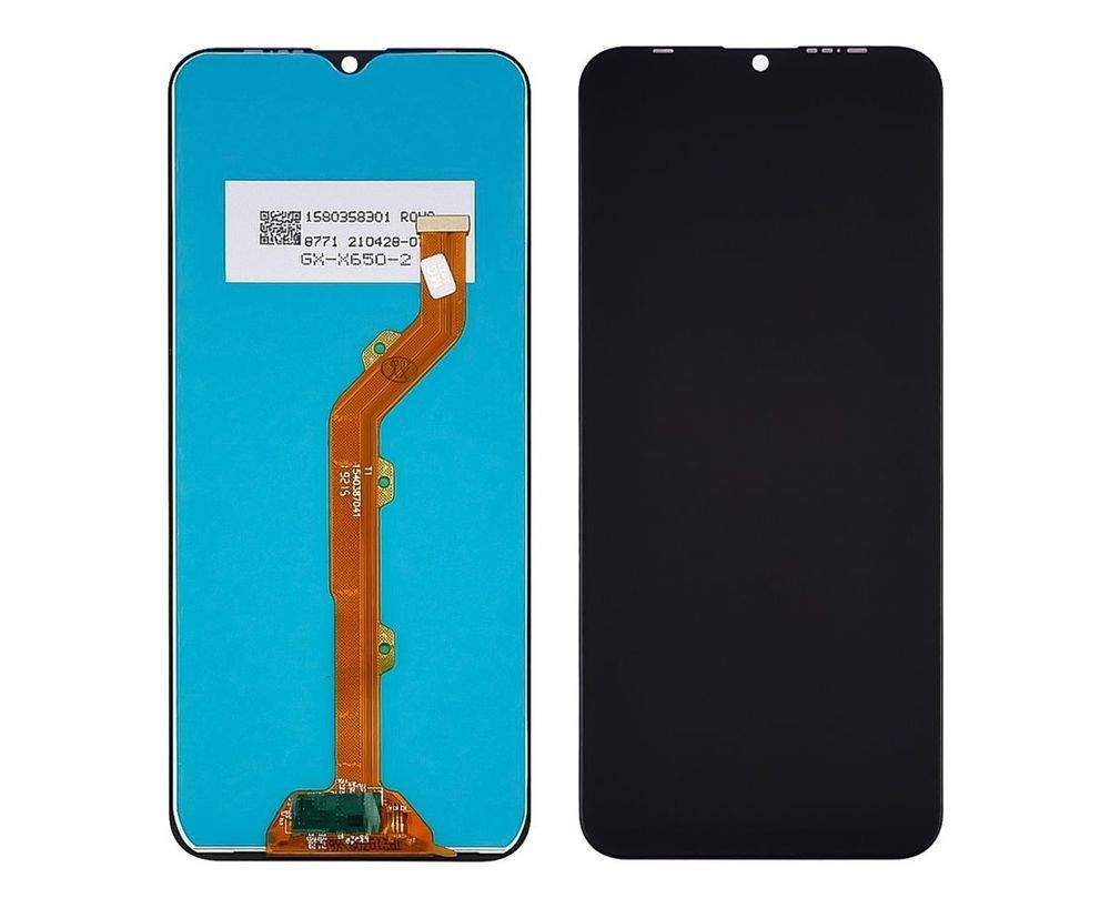 Дисплей для Tecno Spark 4 | Tecno Camon 12 | Infinix Hot 8 | Infinix Hot 8 Lite | Infinix Hot 8 Pro з чорним тачскріном, Original (PRC) 33535 фото
