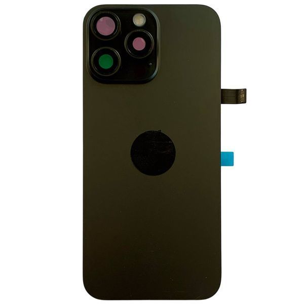Задня кришка корпусу iPhone 16 Pro Max Black (зі склом камери, MagSafe, NFC), Original (China) 561055 фото