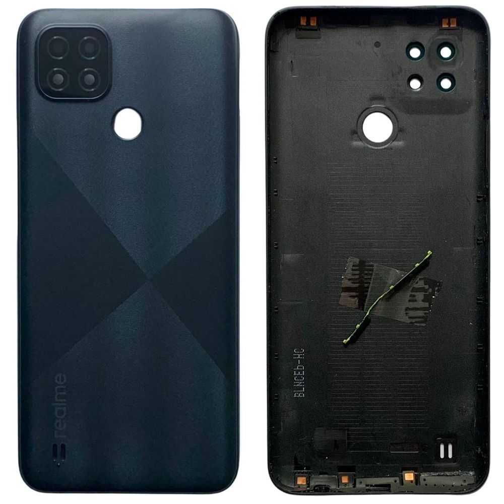 Задня кришка Realme C21 black (зі склом камери) 10722 фото