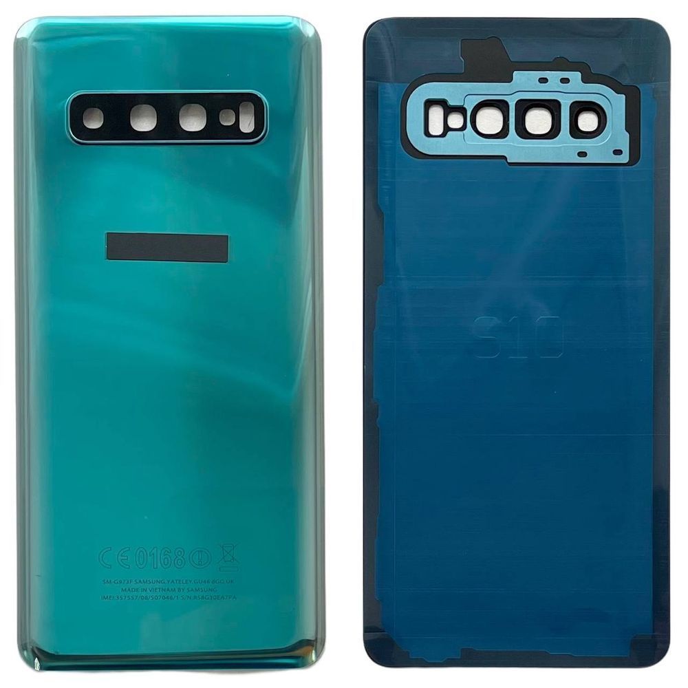 Задня кришка Samsung G973 Galaxy S10 green (зі склом камери)  5908 фото