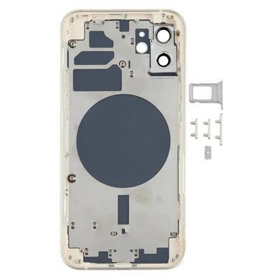Корпус для iPhone 12 White в зборі з тримачем SIM та кнопками, EU 105610 фото