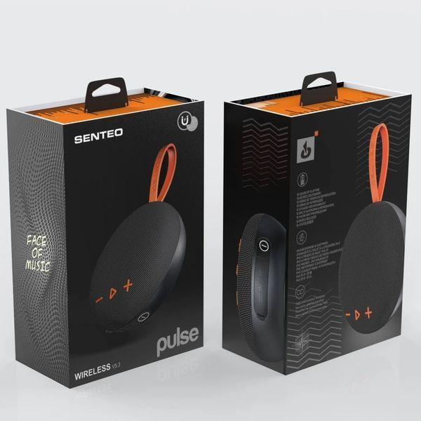 Колонка Bluetooth SENTEO Pulse black-orange 402391 фото