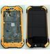 Дисплей для Blackview BV6000, Blackview BV6000S з чорним тачскріном і жовтою корпусною рамкою, Original (PRC) 125616 фото