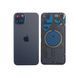 Задня кришка корпусу iPhone 15 Plus Black в зборі зі склом камери та магнітами 9754094 фото