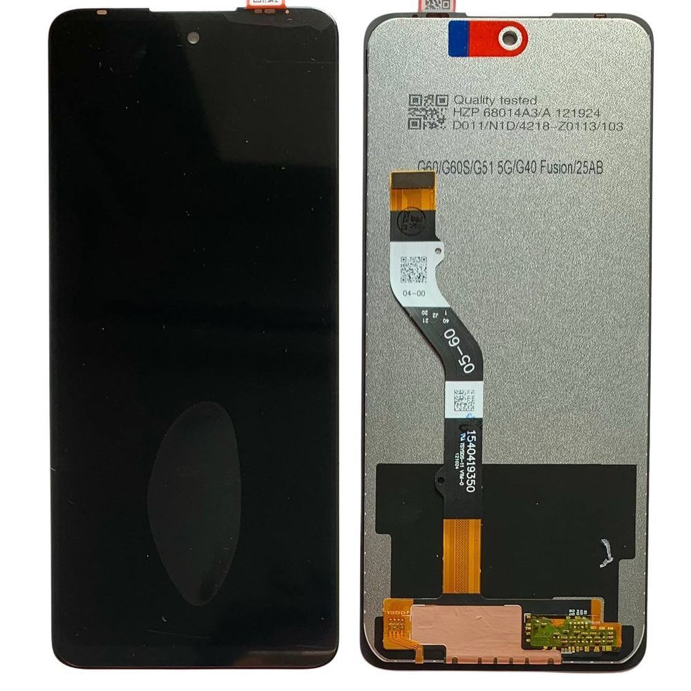Дисплей для Motorola Moto G51 5G | Moto G60 | Moto G60 | Moto G60S | Moto G40 Fusion з чорним тачскріном, Original (China) 101236 фото