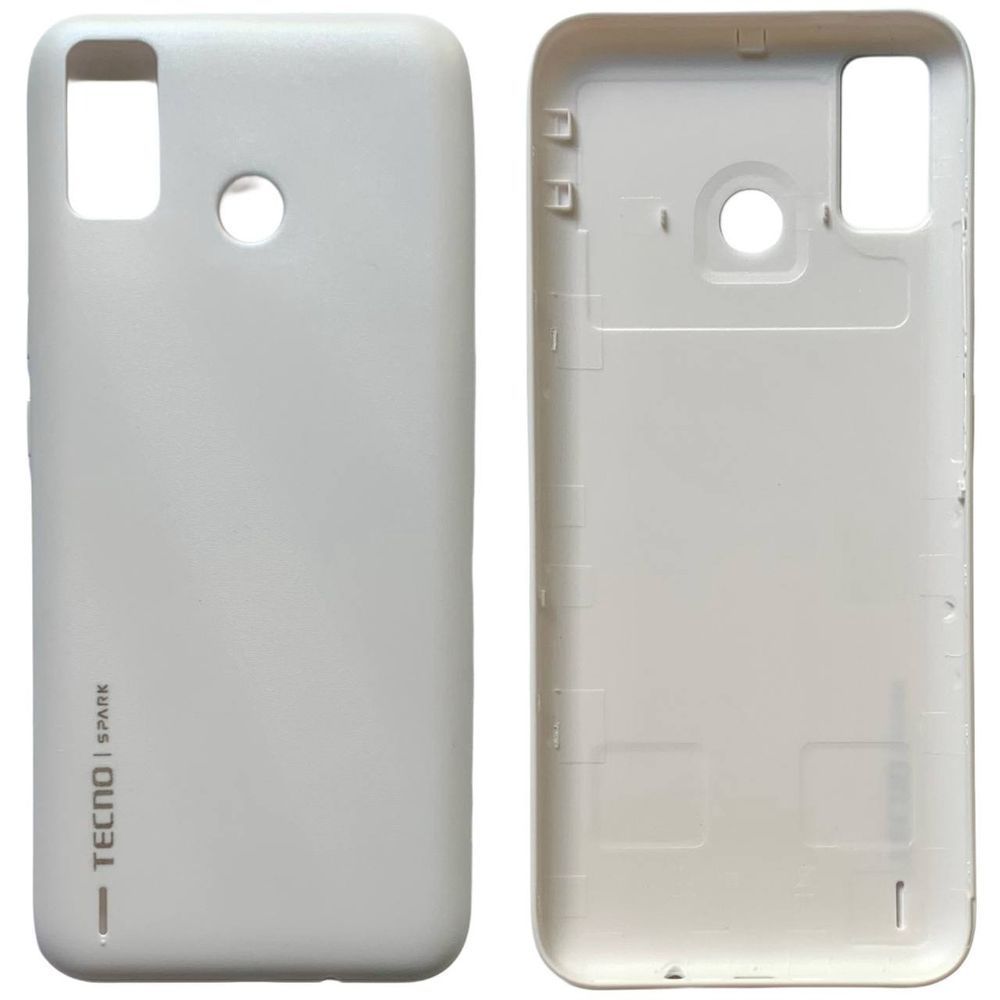 Задня кришка Tecno Spark 6 Go white (без скла камери) 097609 фото