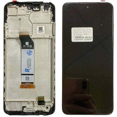 Дисплей для Xiaomi Redmi Note 10T 5G (M2103K19I) з чорним тачскріном та корпусною рамкою, Original (PRC) 9860790_4 фото