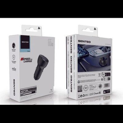 АЗП SENTEO Q-07 USB + USB-C PD/QC 66W 3A 37847 фото