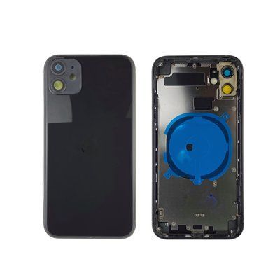 Корпус для iPhone 11 Black в зборі з тримачем SIM та кнопками, USA 1408565 фото