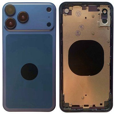 Корпус для iPhone XS Max в формі iPhone 17 Pro Max, blue 150997 фото