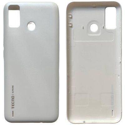 Задня кришка Tecno Spark 6 Go white (без скла камери) 097609 фото