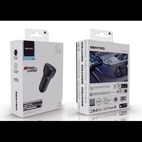 АЗП SENTEO Q-07 USB + USB-C PD/QC 66W 3A 37847 фото