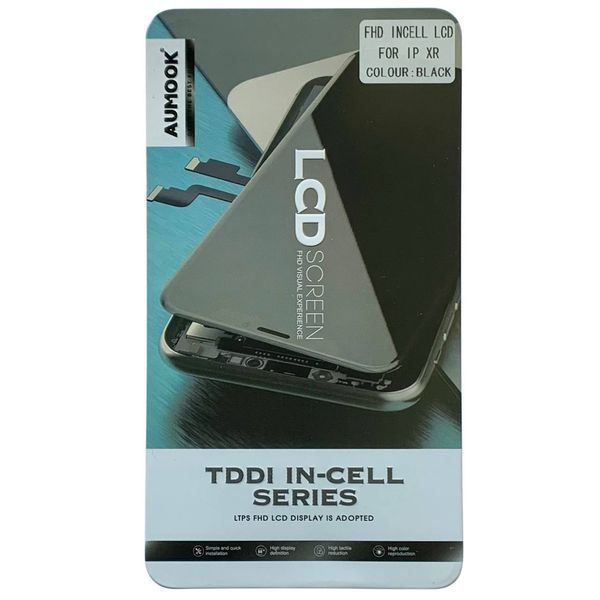 Дисплей для iPhone XR з чорним тачскріном, AUMOOK FHD INCELL 109997 фото