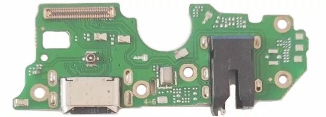 Роз'єм зарядки для OPPO A76 (CPH2375) на платі з мікрофоном та компонентами, Original PRC 0000227 фото
